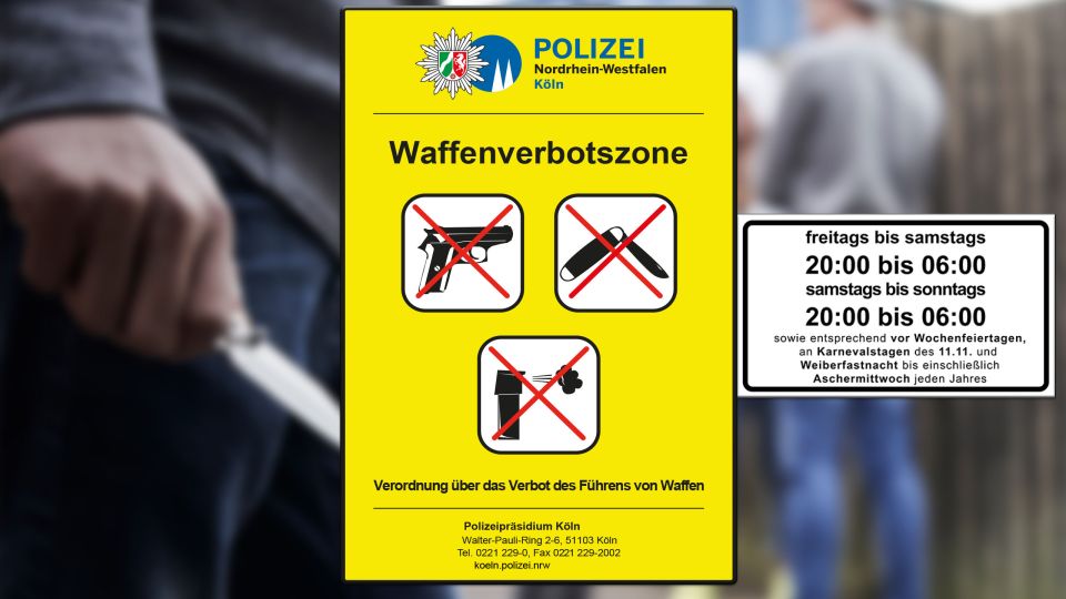 Waffenverbotszonen Köln
