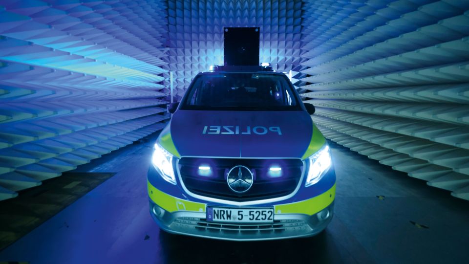 Polizeiautos der Zukunft dürften schon bald kleine IT-Zentren sein